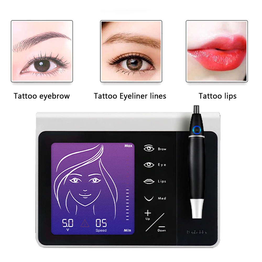 Профессиональная ротационная тату машинка ручка для перманентного макияжа