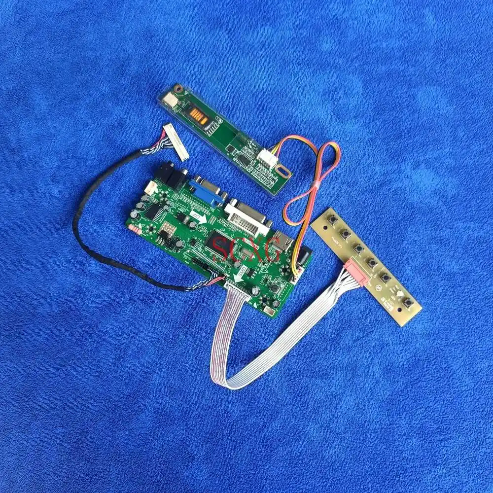 

1CCFL LCD display Fit B156XW01/LP156WH1 DIY Kit LVDS 30 Pin 1366*768 DVI VGA HDMI-compatible M.NT68676 drive controller board