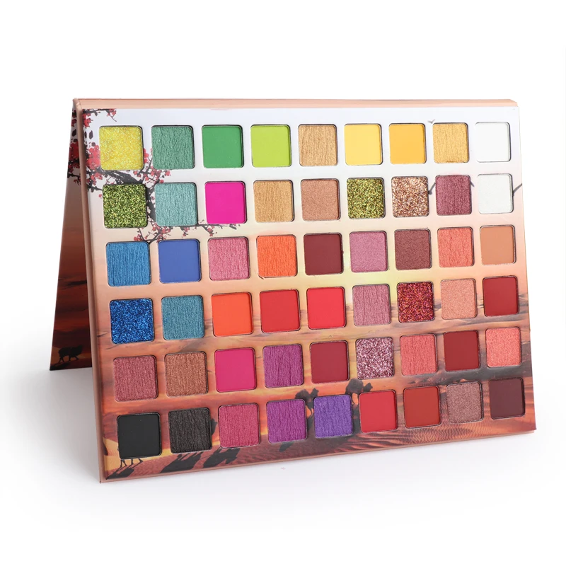 54 Цвета матовая палитра теней для век Водонепроницаемая легкая в цвете