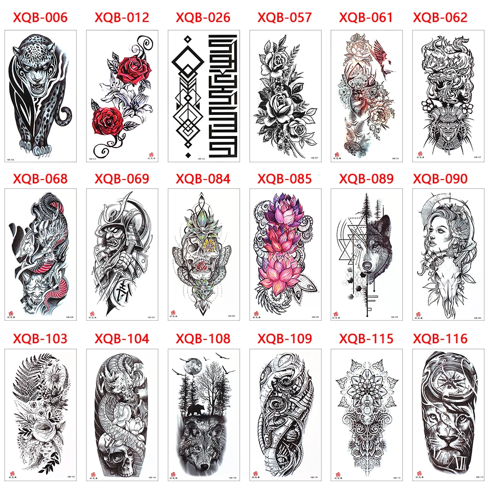 Водонепроницаемая Временная тату наклейка лесная луна летающая птица медведь