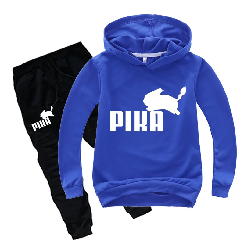 Комплект из 2 предметов для мальчиков и девочек модный спортивный костюм с