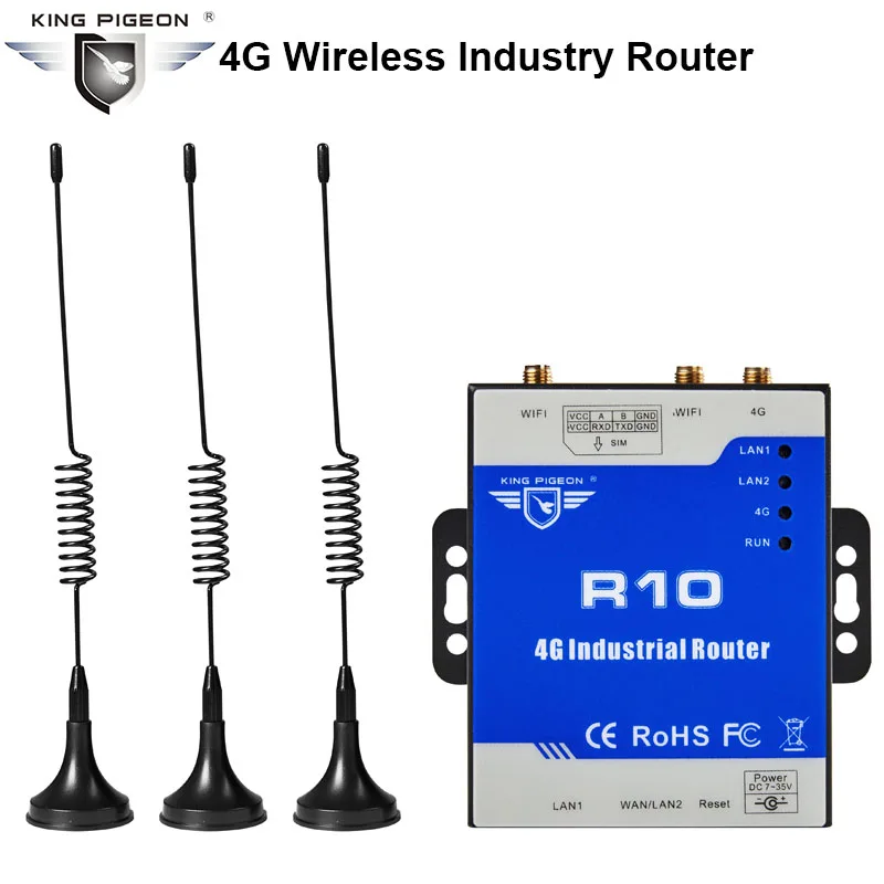 

Wireless Industrial 4G Router 300Mbps Strong Wifi Signal Suport Transparent transmission VPN with RS485