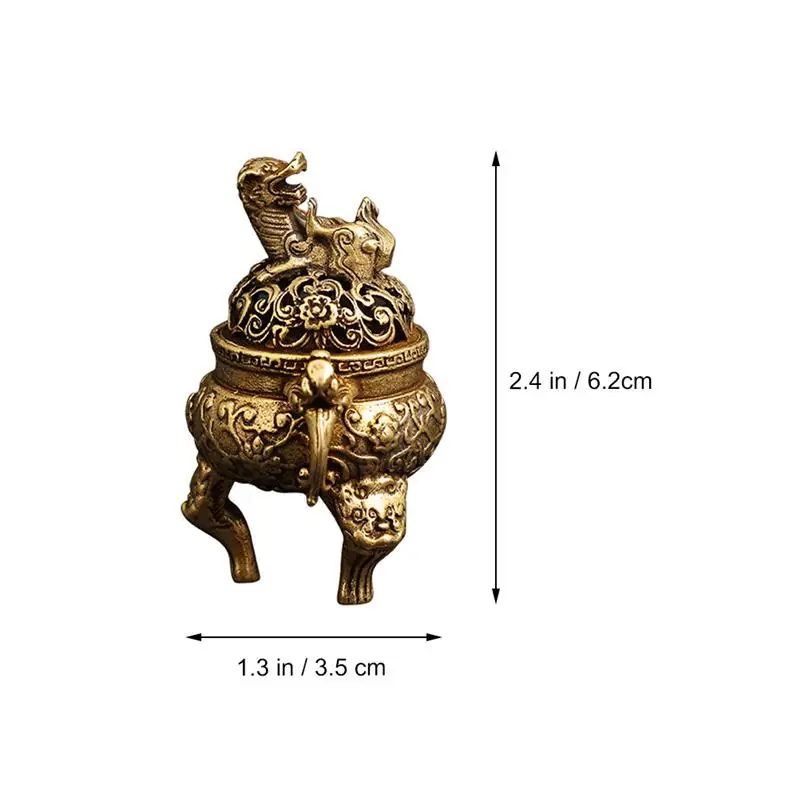 

1Pc Tripod Incense Burner Chinese Style Incense Burner Home Decoration