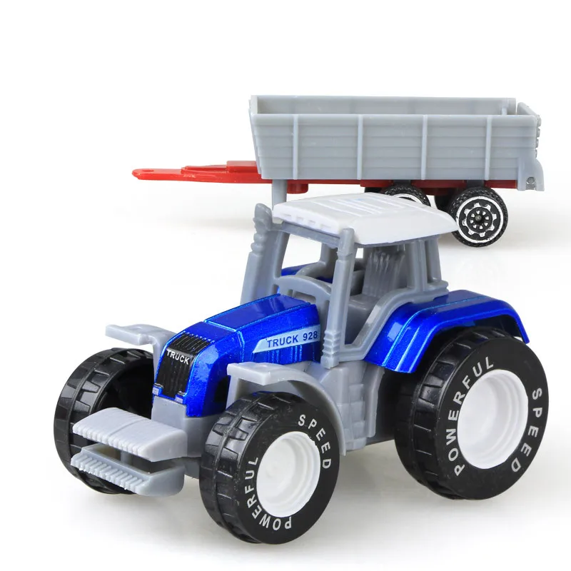 

4Pcs Tractor Toy Farmer Car Mini Car Model Pickup Toy for Boy Gift in 4 Colors Tractor Juguete Detachable Diecast Truck Toy 1:64