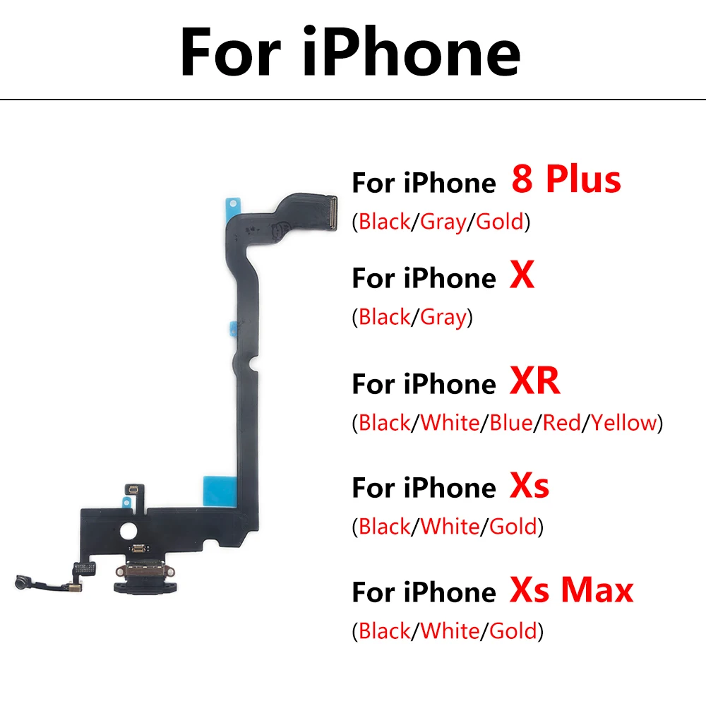 USB-порт для зарядки Iphone X XR XS Max 8 Plus 10 шт./лот | Мобильные телефоны и аксессуары