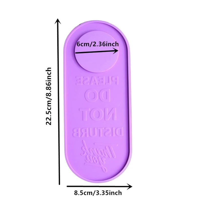 

PLEASE DO NOT DISTURB THANK YOU Door Listed Hanging Plate Epoxy Resin Mold DIY Crafts Pendant Decorations Silicone Mould