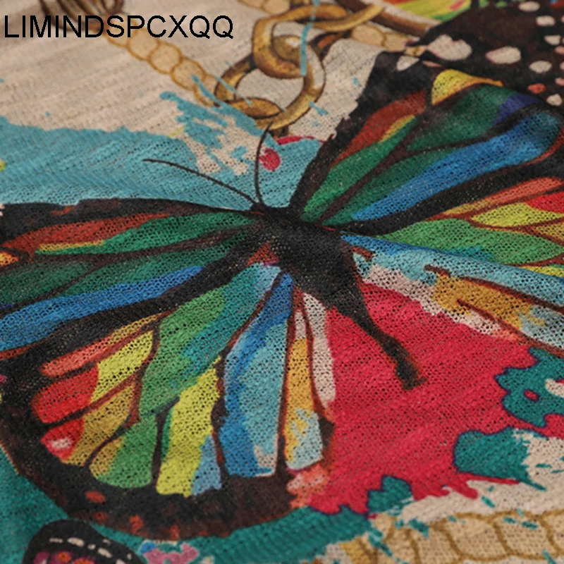 

European Fashion 2021 Style Clothes Women Printed Knitted Tees Ladies Vintage Short Sleeve T Shirt Female Oversized Tops Friends