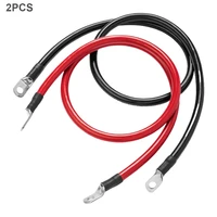 2pcs marine motorcycle inverter charger 50cm truck power transfer auto battery cable 12v car rv accessories red and black leads