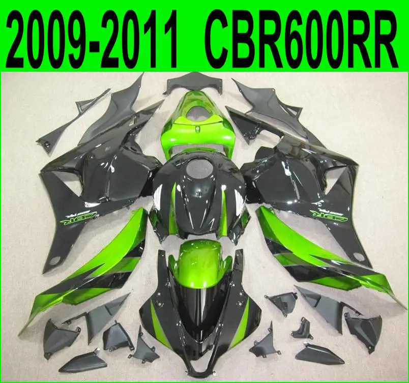 Обновленные обтекатели Abs для Honda CBR 600RR 2009 2011 2012 (зеленый лайм) cbr600 rr 09 10 11 комплект