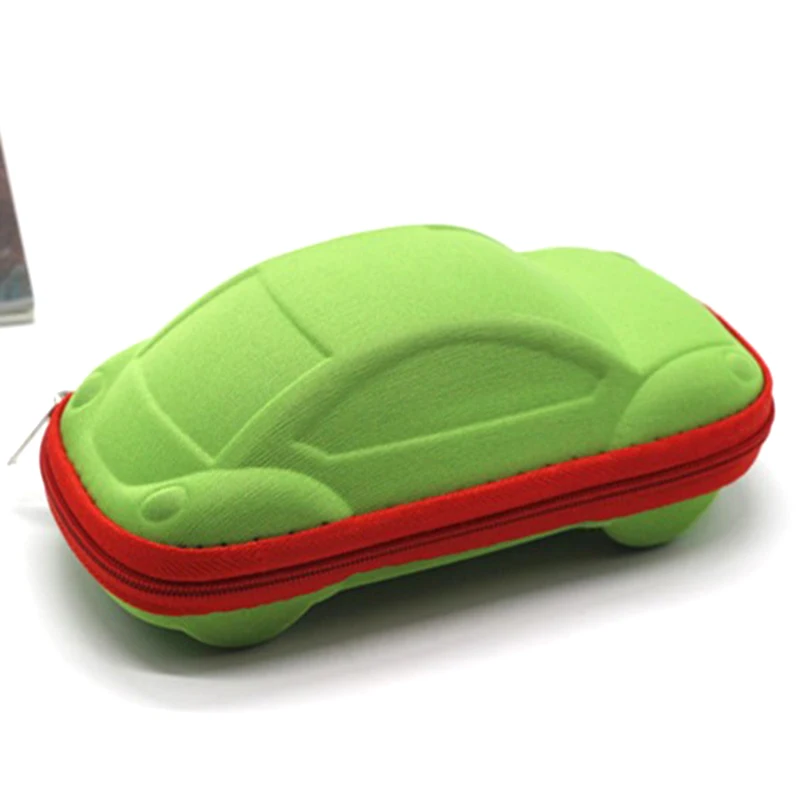 Детский Чехол для очков в форме автомобиля милый Футляр футляр шнурков детский