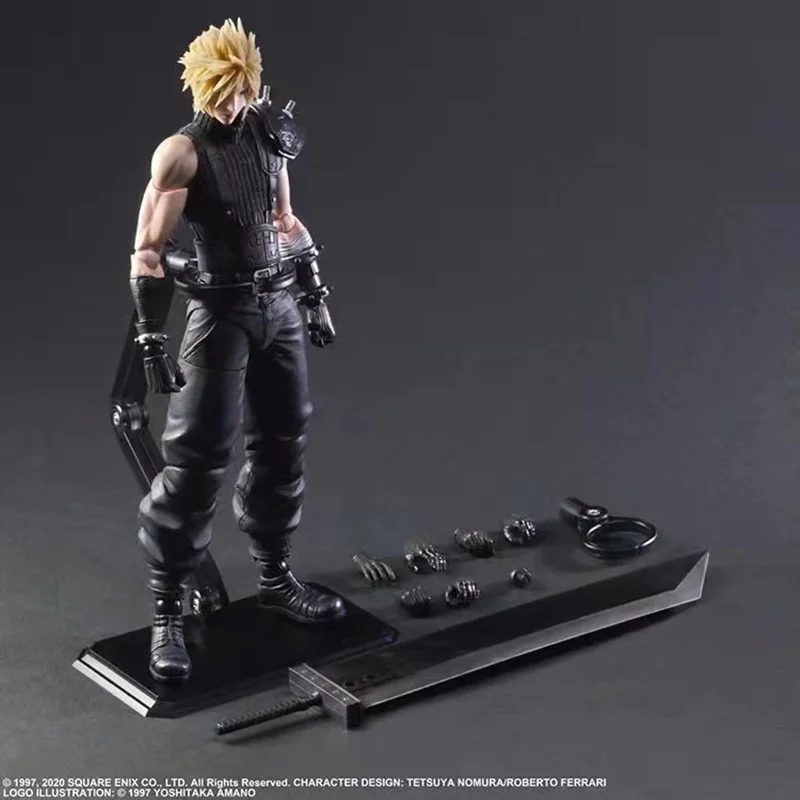 Play Arts Final Fantasy VII Тифа Локхарт Cloud Strife Фигурка Remake Коллекционные игрушки Дел
