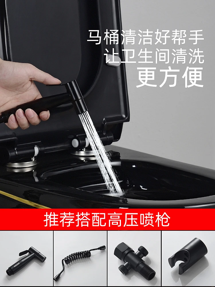 Черный унитаз личность простой европейский светильник роскошный бытовой