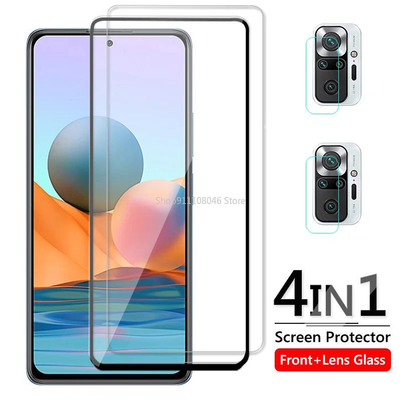 

For Xiaomi Redmi Note 10 Pro Protective Glass On Redmi 9C NFC 9A Not 9 Pro Max 9S 10S Camera Screen Protectors Film Note10 10T