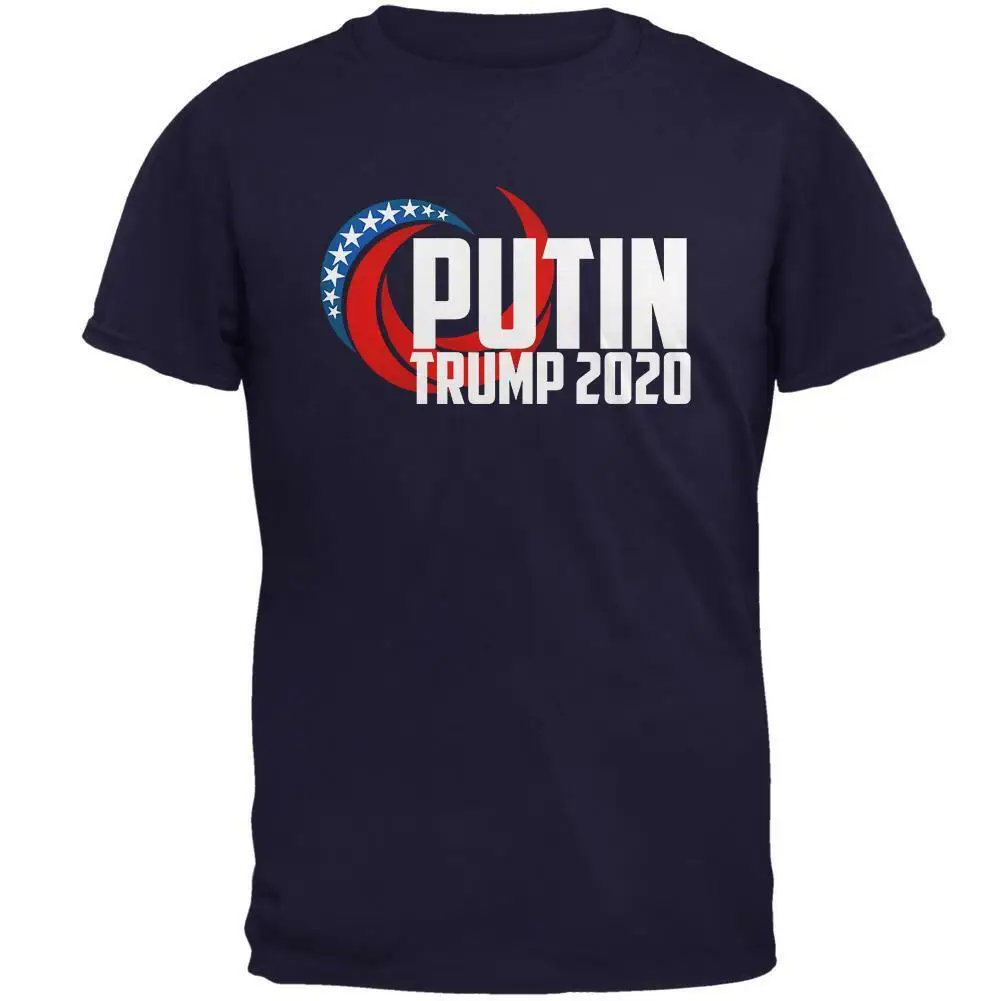 Мужская футболка с изображением выборов Путина и Трампа 2020|Мужские футболки| |