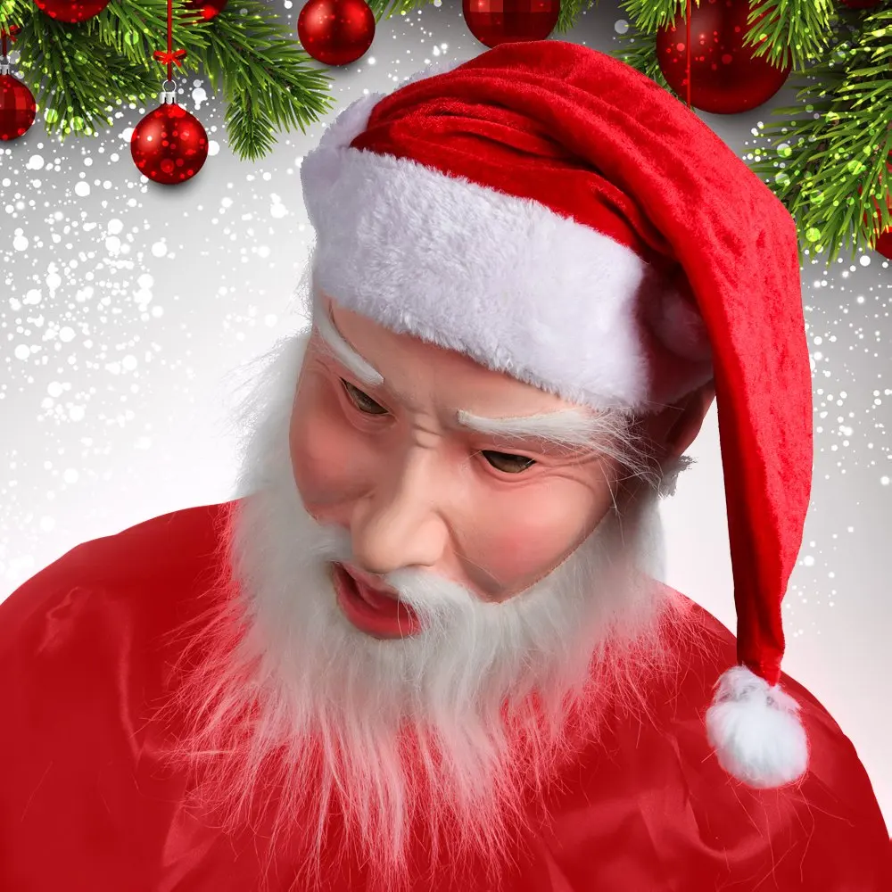Рождественские украшения Санта-Клауса Рождественский костюм для папы латексная