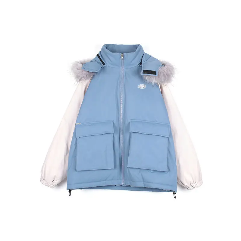 Парка Luck A Утепленная зимняя высококачественная Съемная шапка корейское