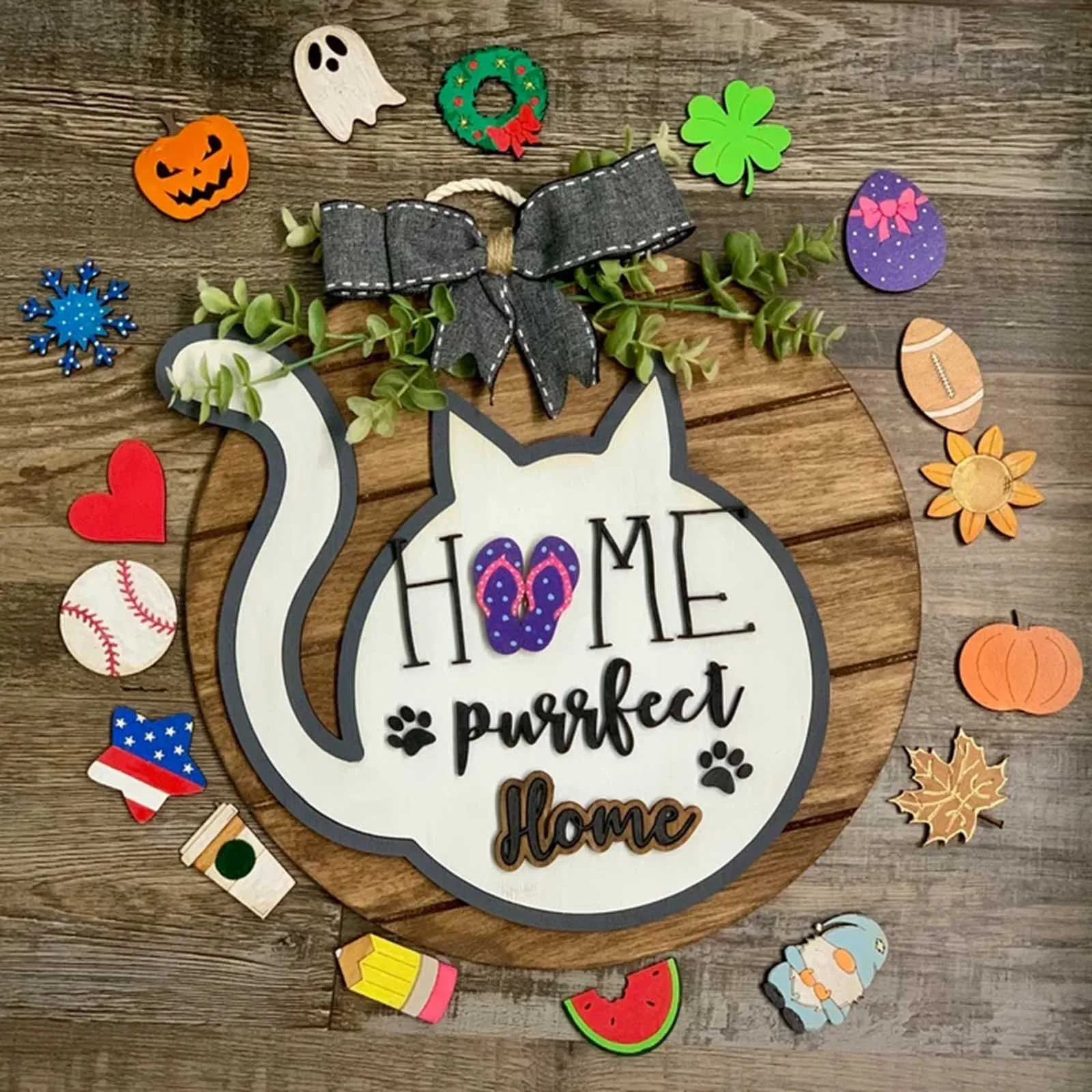

Seasonal Welcome Message with Handmade Hanging Porch for Housewarming Gifts decoracin de habitacin N50