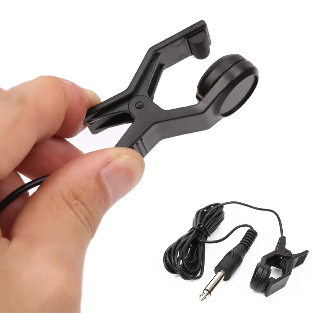 

Violin Music Instrument Electric Cable Ukulele Plastic Acoustic Guitar Pickup Tuner With 1/4 Inch Plug