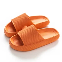 2021 leisure men ladies indoor bathroom anti slip shoes women thick platform slippers summer beach eva soft sole slide sandals