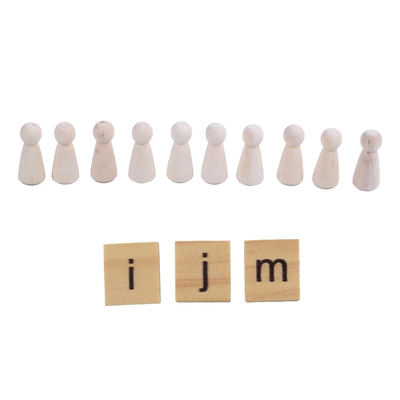 100 шт Деревянный скрэббл плитка ремесло ювелирных изделий делая полный набор