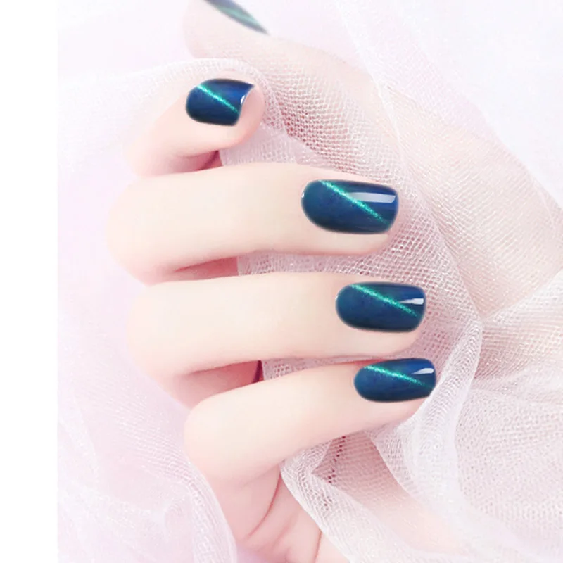 3D глаз хамелеона кота лак для ногтей замочить УФ Магнитный Гель Маникюр