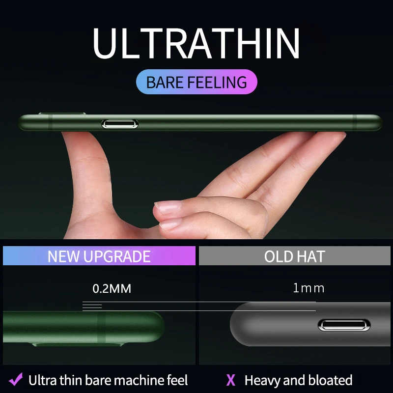 0 2mm ultra thin hard matte pp phone case for iphone 11 pro xs max x xr 8 7 6s plus 8plus 7plus transparent silicone cover logo free global shipping