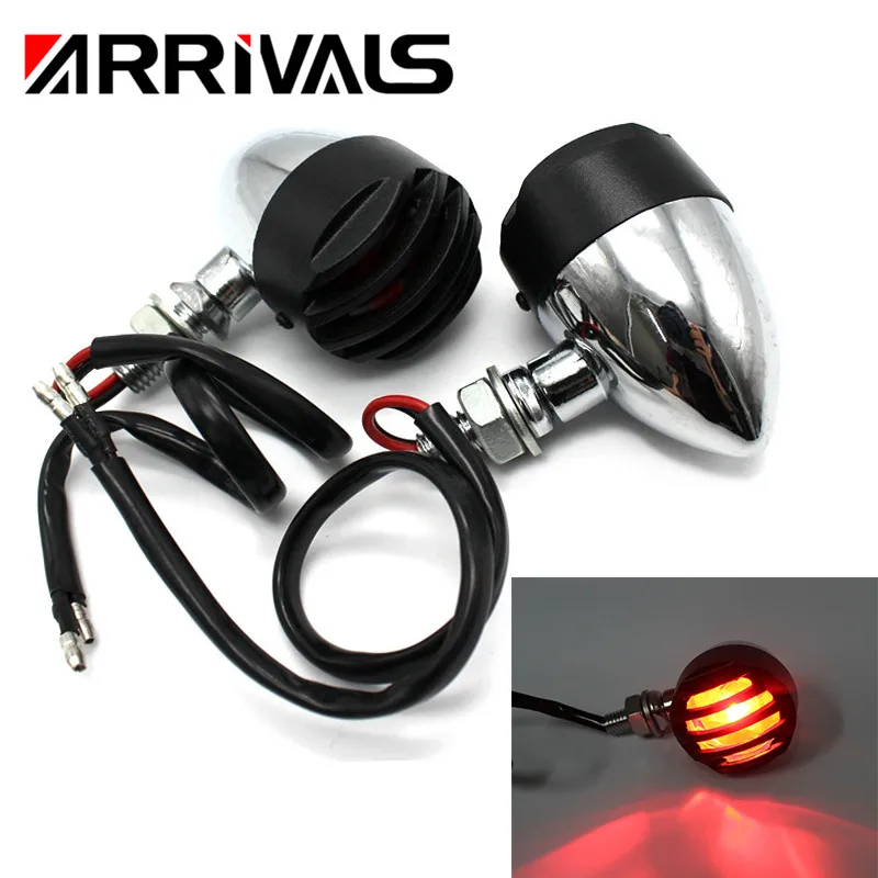 

Black Turn Signal Lights Blinker For Harley Chopper Sportster Dyna Softail Universal