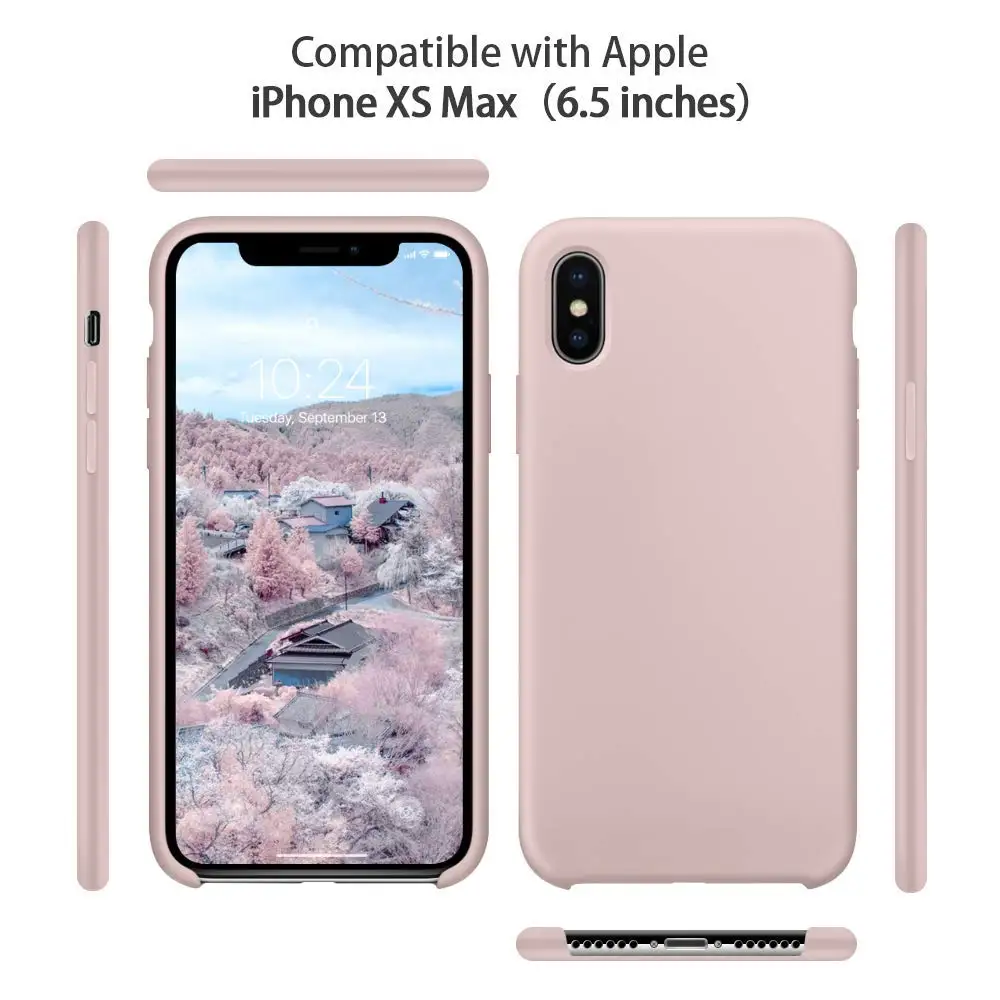 LONTENFY Tiene Logotipo Original Oficial Funda De Silicone For IPhone X. Liquida Phone Case Iphone 6 6S XS XR 7 8 |