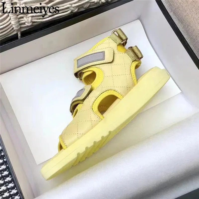 

Gladiator Women's Sandals Real Leather Patchwork Sewing Checkered Flats ladies Sandals Dress Casual Sandals Women Zapatos Mujer