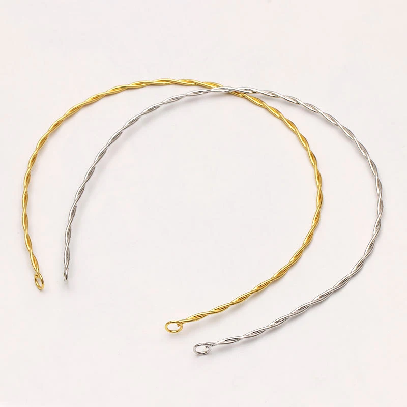 2 шт металлический провод скрученный ободок с застежкой круг колье воротник