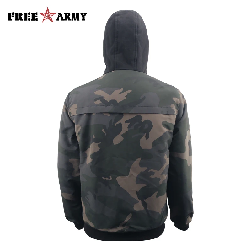 FreeArmy новые женские зимние короткие стеганые толстые куртки одежда вязание с капюшоном модная камуфляжная стеганая Верхняя одежда и пальто для женщин