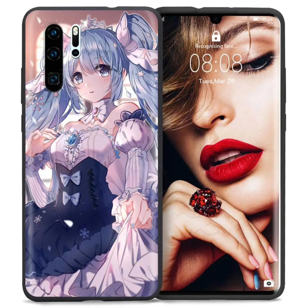 5 Webbedepp аниме девушка Хацунэ Мику чехол для Huawei P8 P9 P10 P20 P30 Lite Pro P Smart Z Mini - Цвет: 5