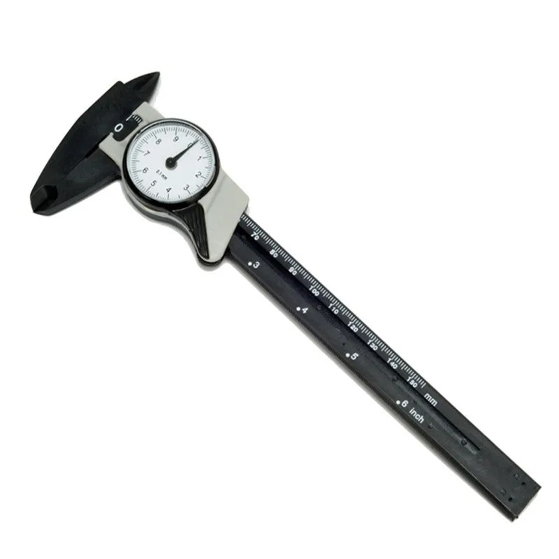 

150mm Plastic Tape Gauge Caliper Dial Vernier Caliper Measuring Gauge Micrometer Tool Internal External Step Depth Measurement