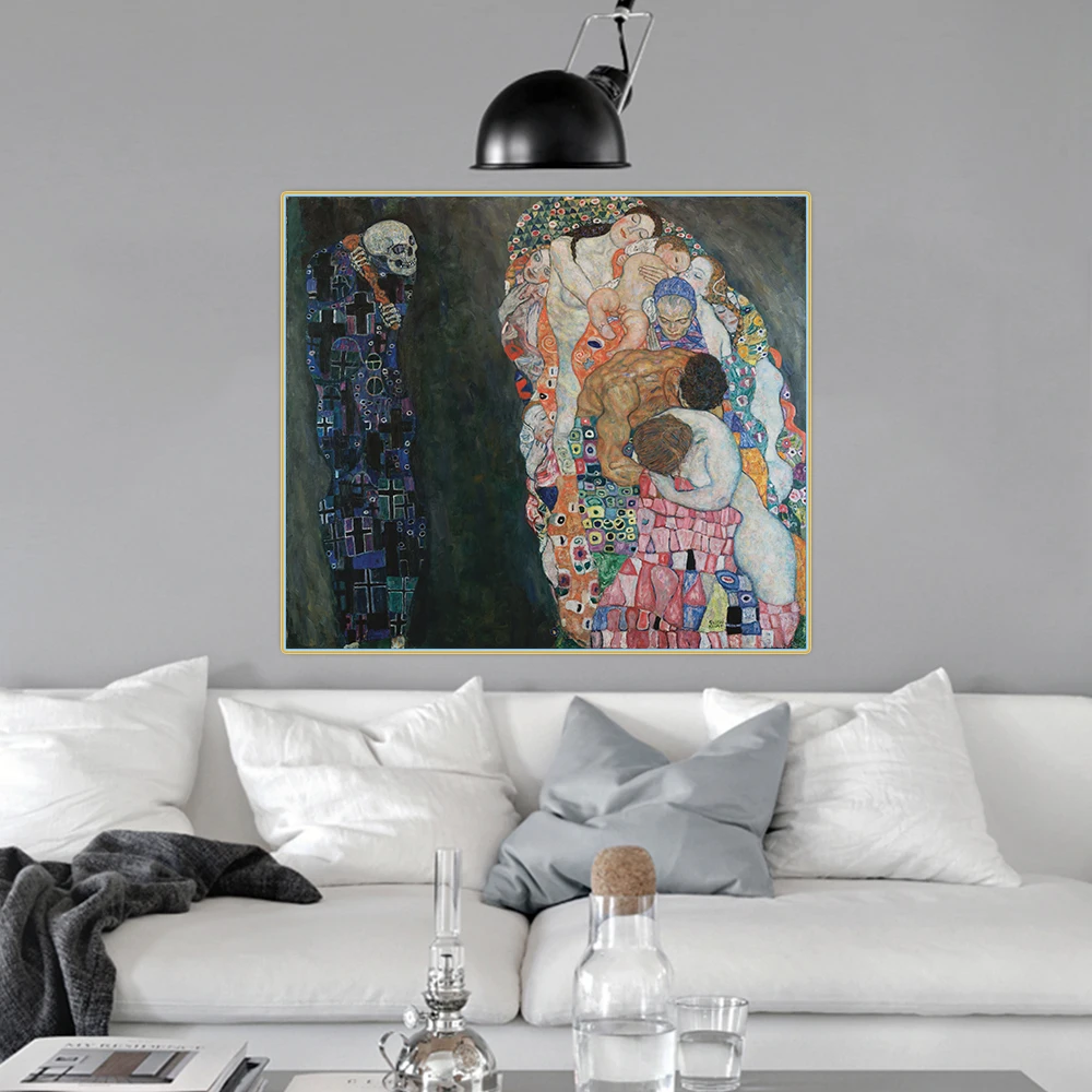 Citon Gustav Климт Death and Life Canvas холст искусство Масляная живопись знаменитый