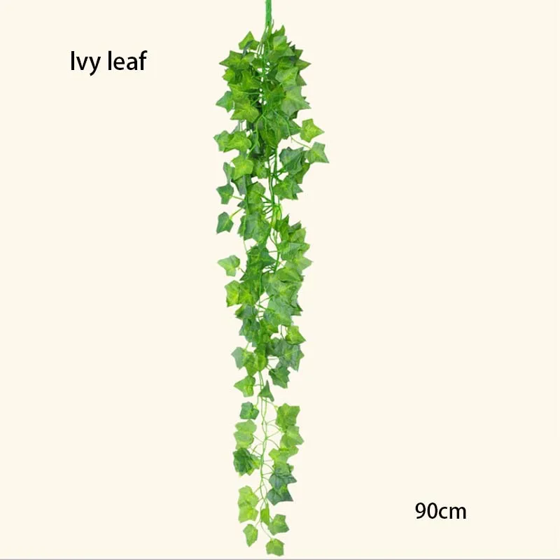 Ivy Leaf Фиолетовый искусственный цветок, украшение для вечеринки, имитация Дня Святого Валентина, свадебная настенная корзина, цветок орхидеи, искусственный цветок - Цвет: Ivy Leaf