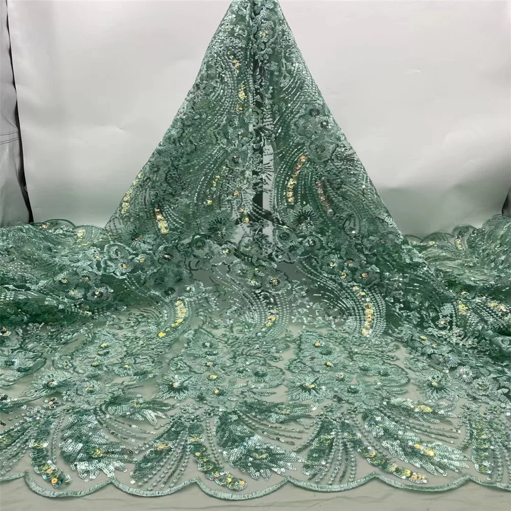 Новинка 2021 французская тюль нигерийское Сетчатое кружево африканская сетка с