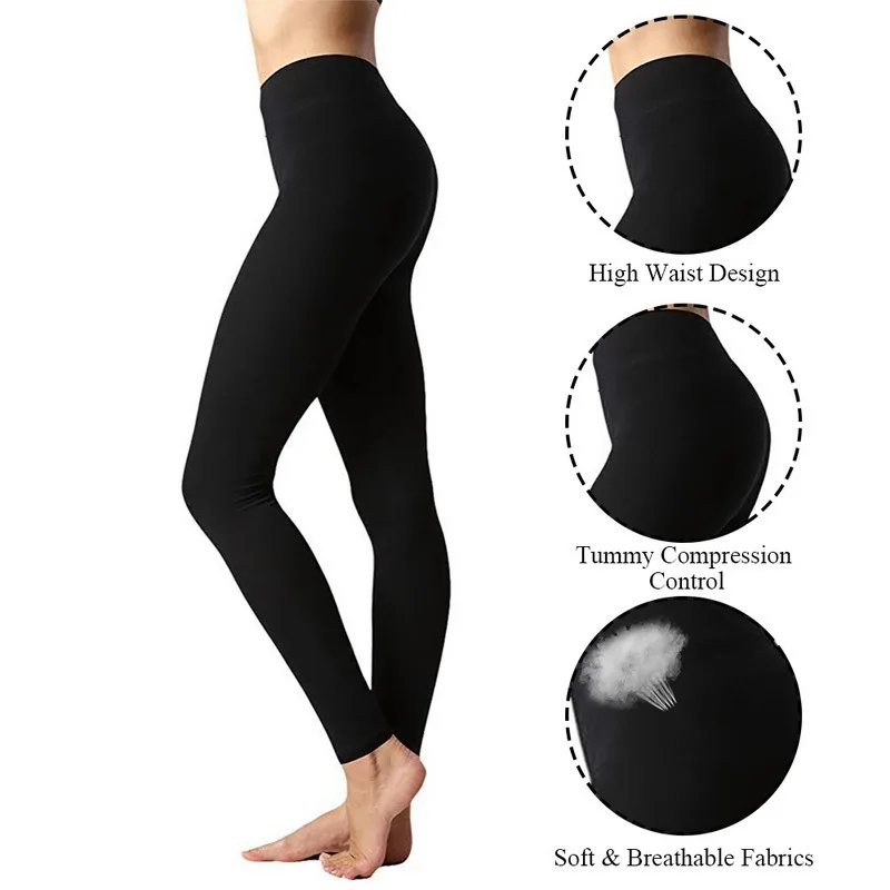 

Winter Style European and American-Style Hot High-waisted Plain Hairy Pants TV Leggings Women's