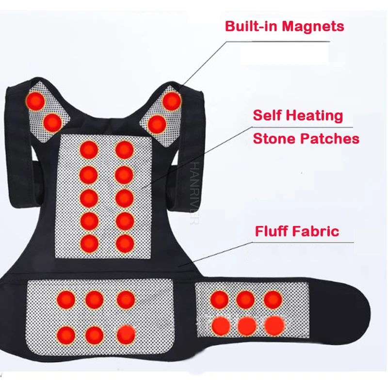 Наплечная грелка талии Турмалин спонтанный нагревательный жилет магнит терапия