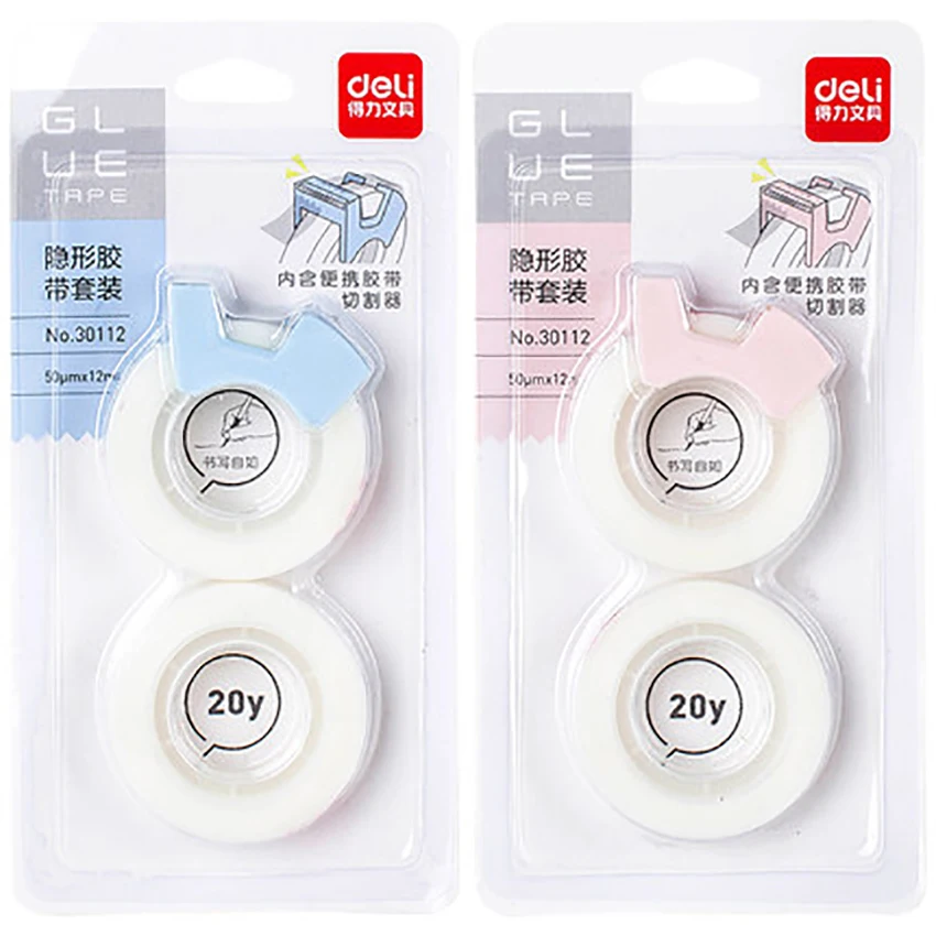 1 компл. Портативный Диспенсер ленты с перезаписываемой невидимой лентой 50 мкм * 12