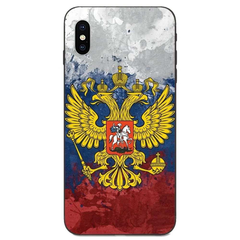 Мягкий хипстерский чехол из ТПУ с флагом России для Xiaomi Redmi Note 3 3S 4 4A 4X 5 5A 6 6A 7 7A K20 Plus