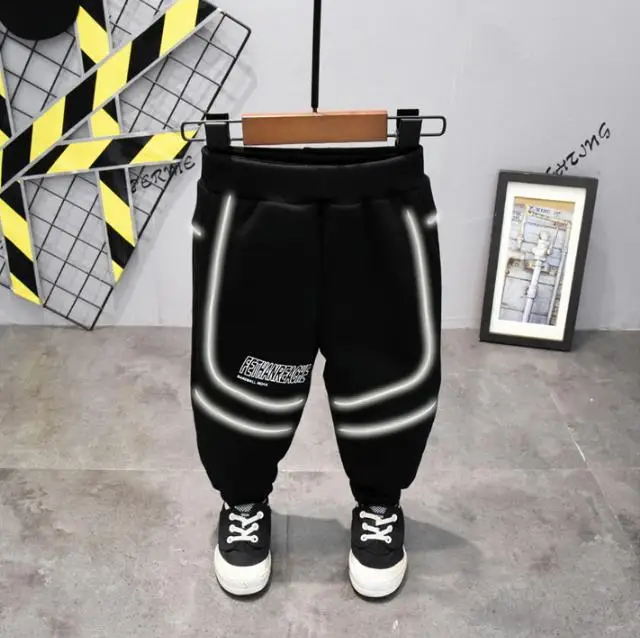 

Модные Повседневные детские брюки, штаны для мальчиков, модные весенне-осенние хлопковые спортивные брюки для мальчиков, детские брюки для ...