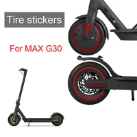sticker for ninebot max g30 electric scooter wheel hubs protective reflective sticker safety night riding cycling parts