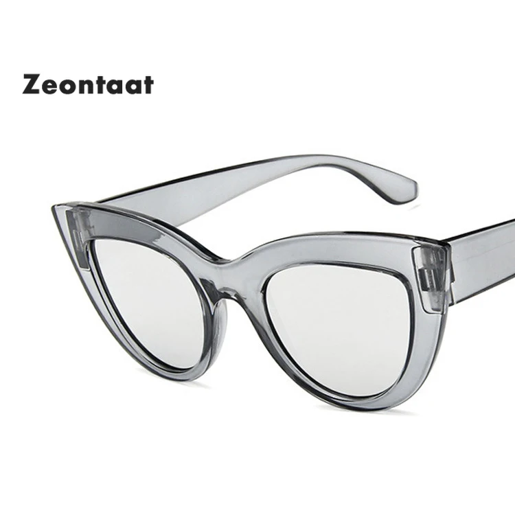 

Vintage Mirror Fashion Brand Designer Cat Eye Women Sunglasses Oversized Sun Glasses Cat Eye Vintage Female Eyewear Goggles