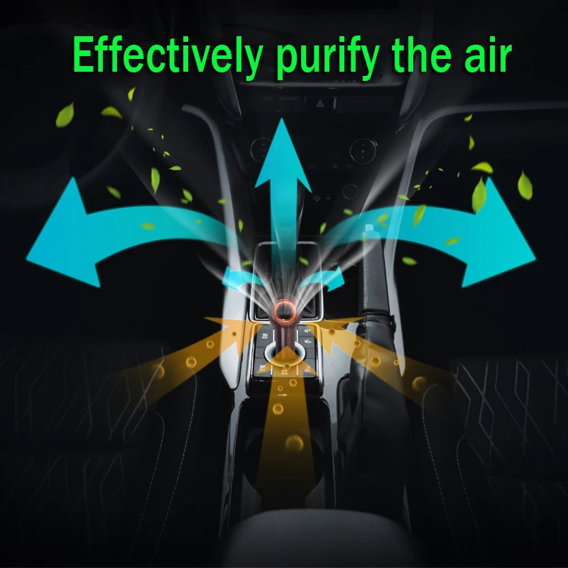 

Mini Vehicle Air Purifier Portable Car Air Fresh Negative Ionic Filtrar Oxygen Bar Ozone Ionizer Anion Auto Accessories Interior