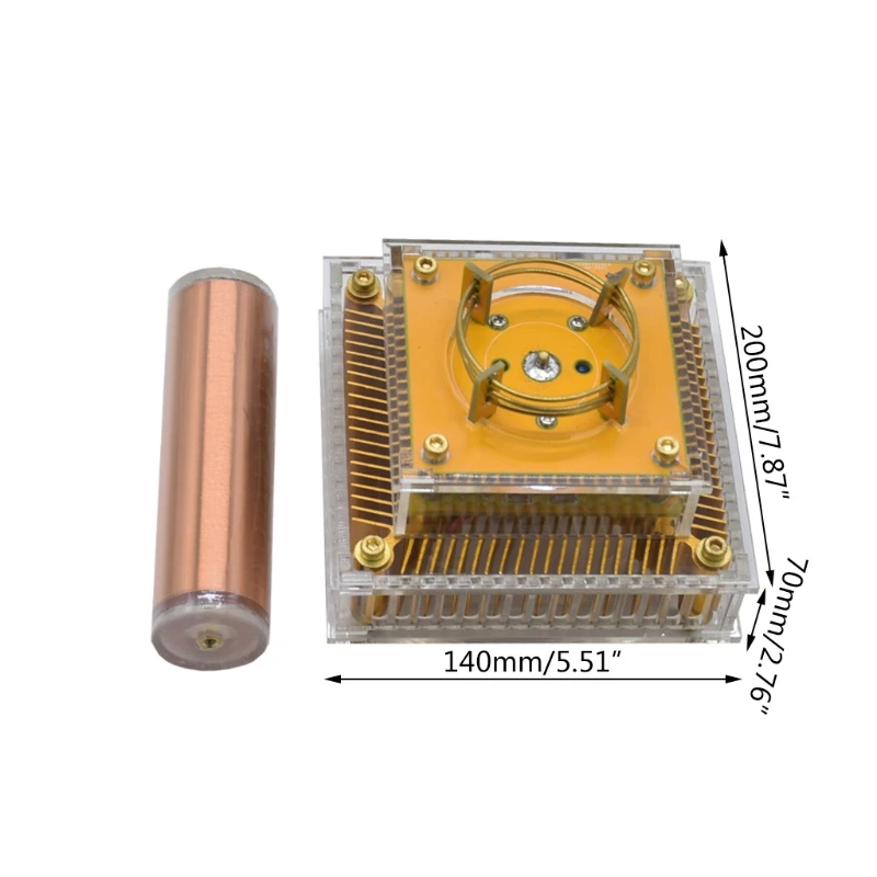 

Tesla Coil Multi-functional Acrylic Base Shell Arc Plasma Loudspeaker Wireless Transmission Experiment Desktop