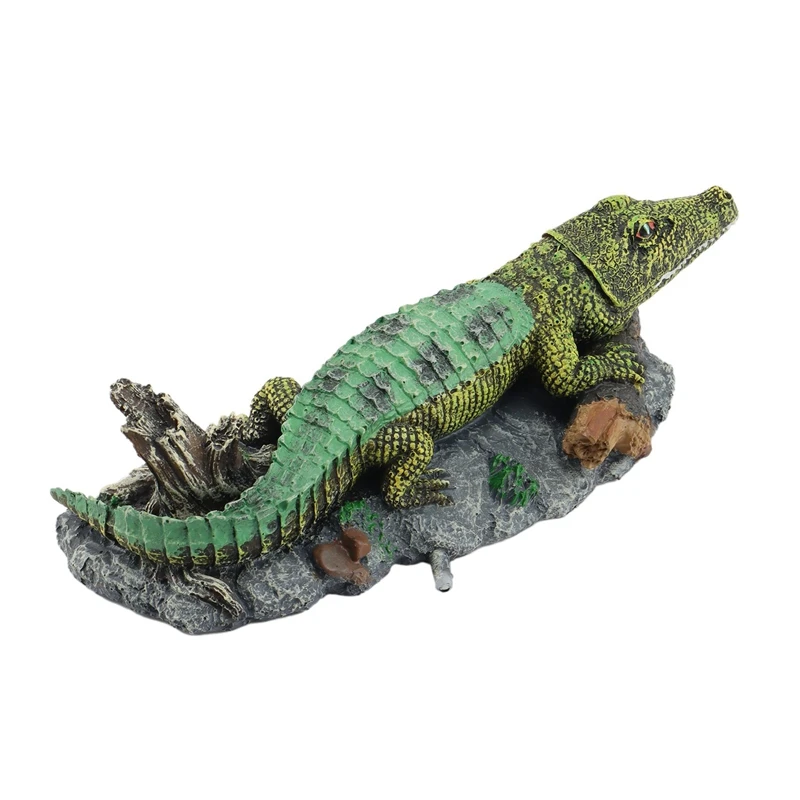 Кислородный насос для аквариума украшение из смолы под крокодила проекционный