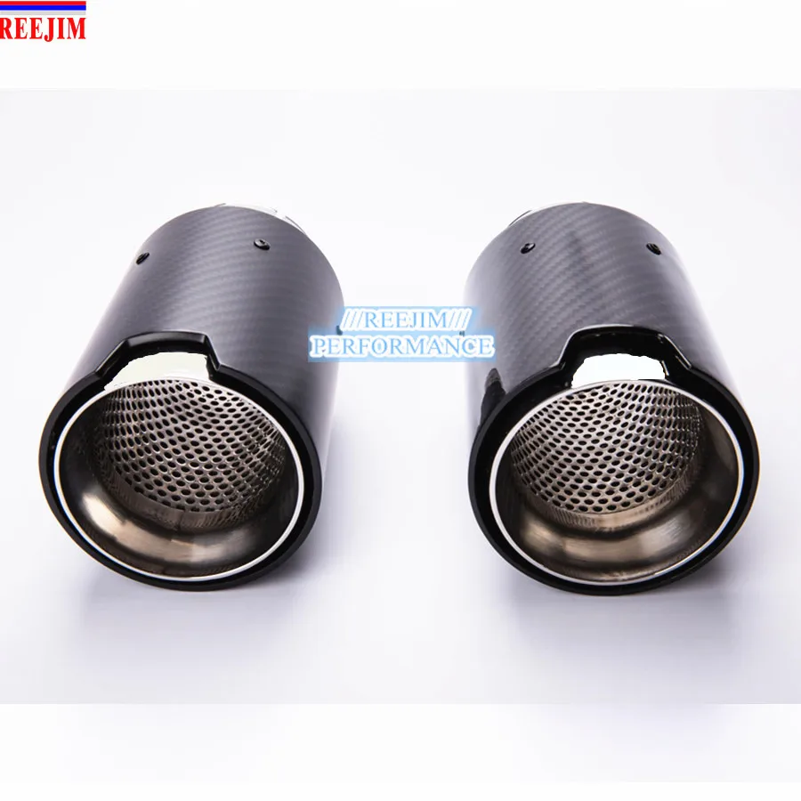 1 шт. наконечник выхлопной трубы из углеродного волокна для BMW Series M3 M4 M5 2012