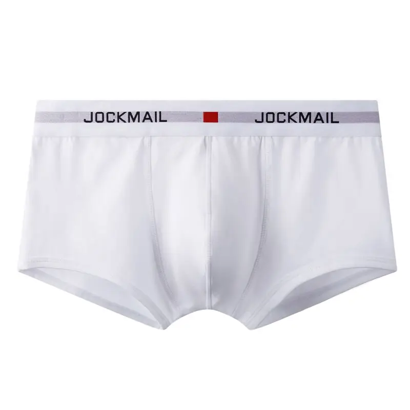 Мужские трусы боксеры Jockmail хлопковые шорты сексуальное нижнее белье для