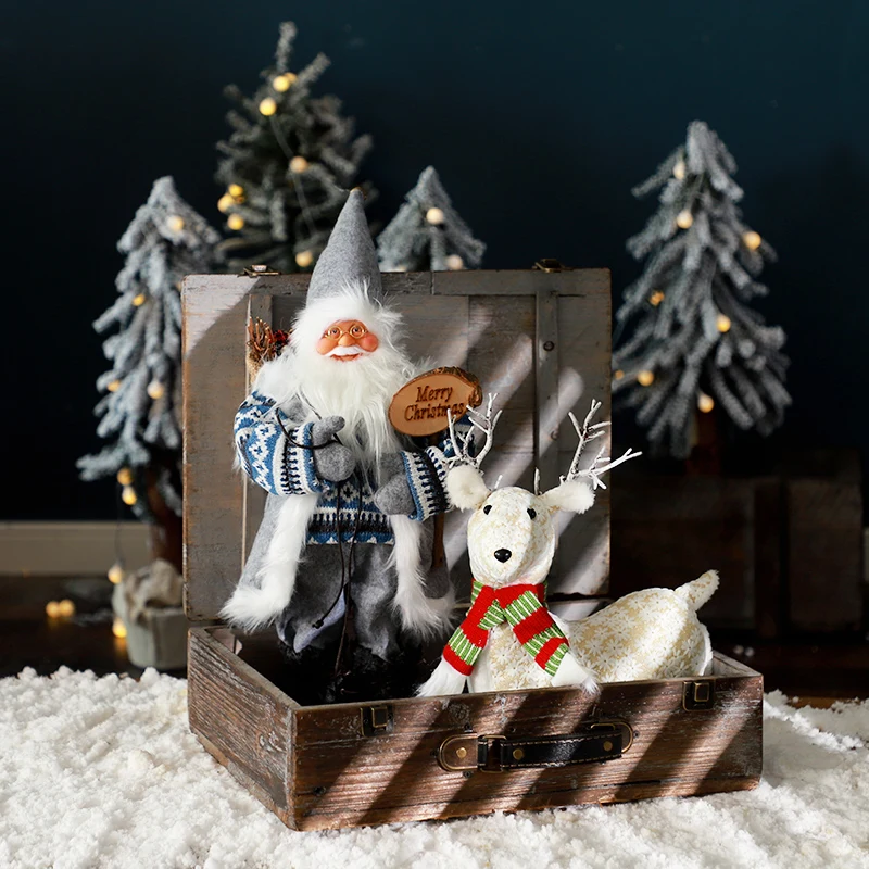 

Electric Christmas Decoration Plush Tabletop Party Christmas Decoration For Living Room Bedroom новогодние украшения 2022