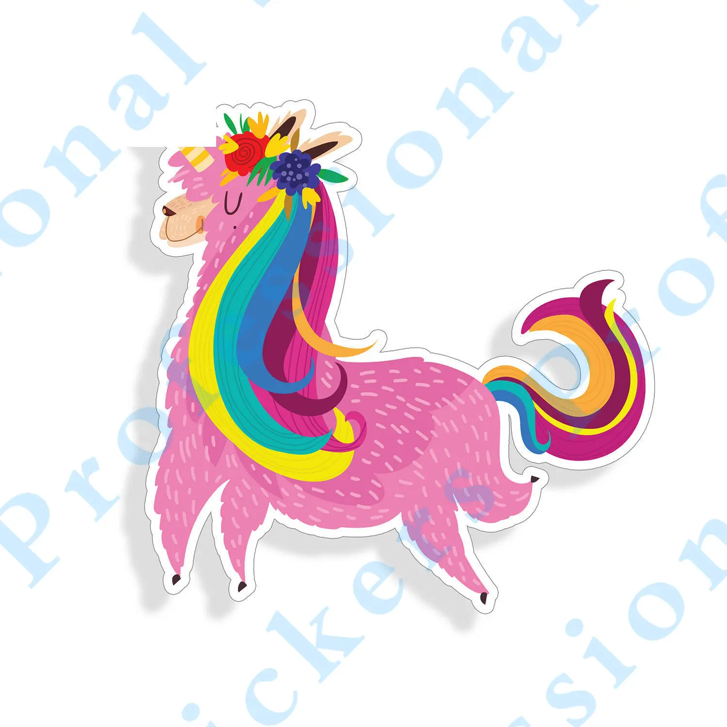 

Funny stickers Llamacorn Llama Sticker Magical Car Cup Laptop Rainbow Bumper Wall Door Decal Motorcycle Vinyl Decals